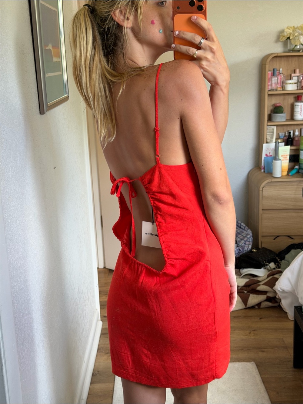 superdown Red Spaghetti Strap Mini Dress - Picture 5 of 5
